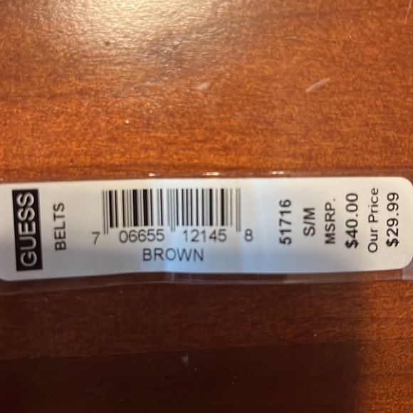 Guess Brand Brown Belt NWT - Picture 5 of 5